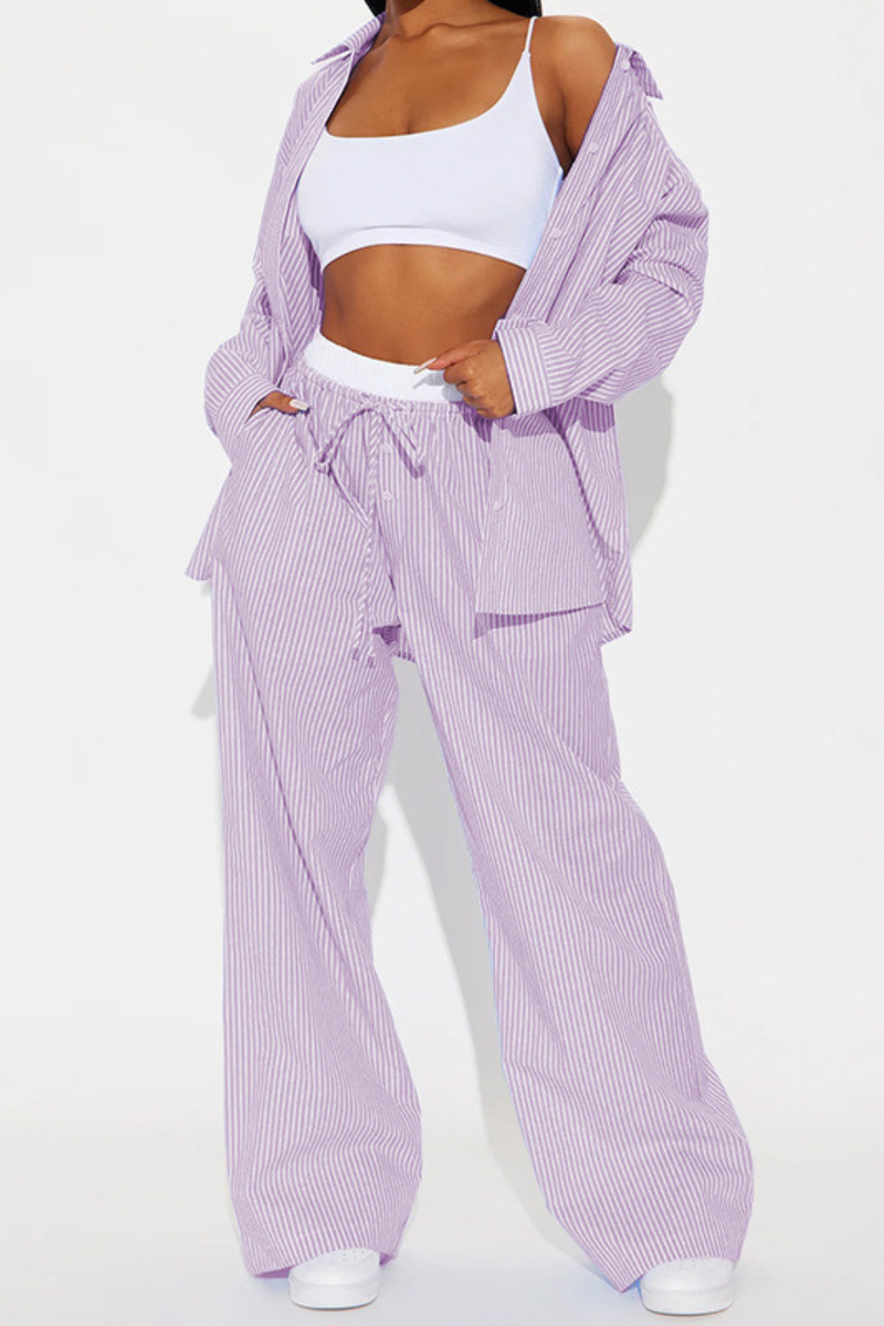 Tessa™ | Gestreiftes, bequemes zweiteiliges Set