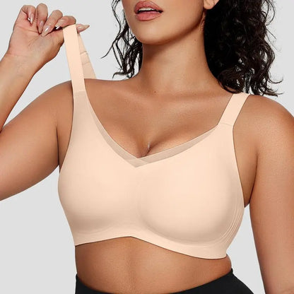 Damen Wireless BHs V Mesh Bequem Bralette Stützend