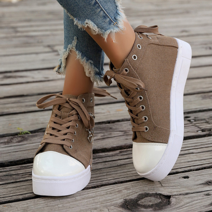MAURICE | Orthopedische Hoge Sneakers met spijkerstof