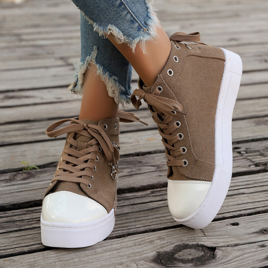 MAURICE | Orthopedische Hoge Sneakers met spijkerstof