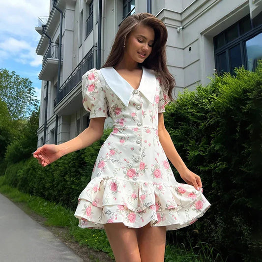 Fleur D'Amour Mini Jurk
