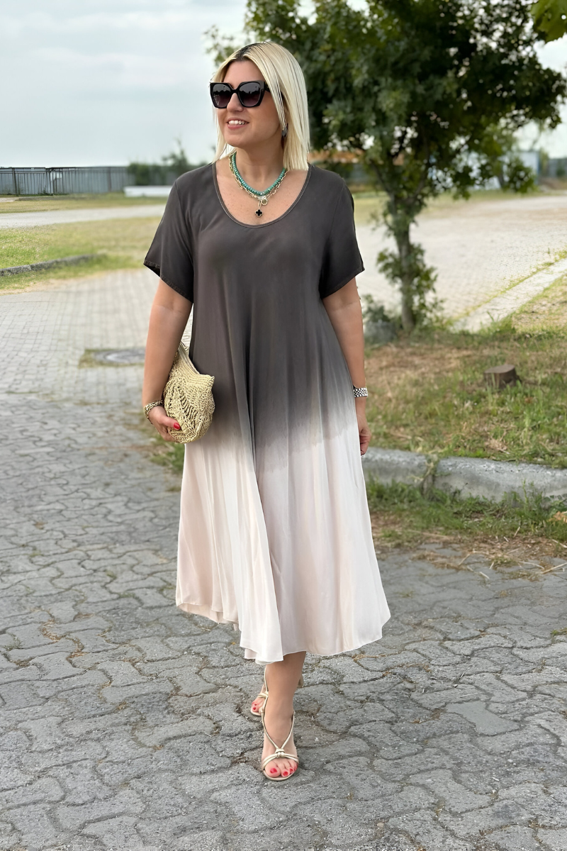 VEONA Zachte Ombre Maxi Jurk