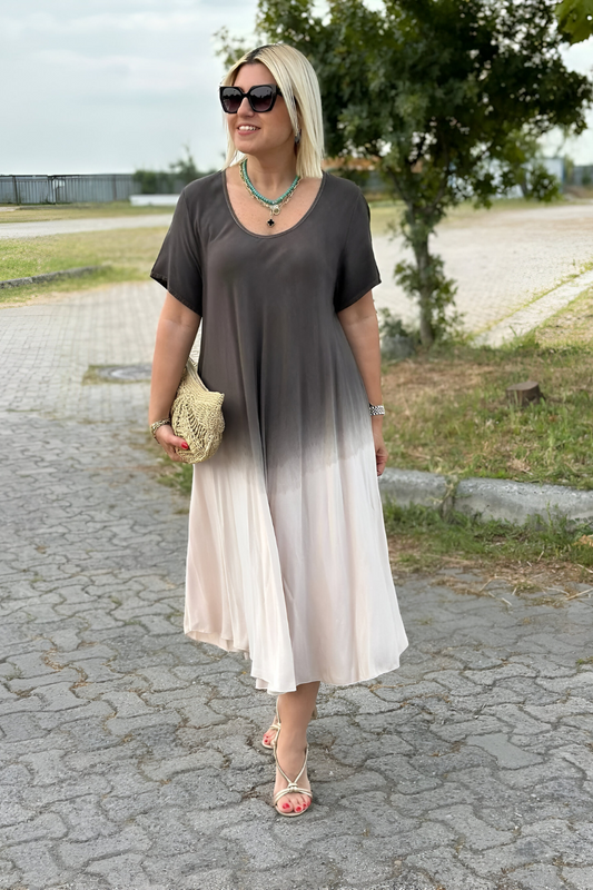 VEONA Zachte Ombre Maxi Jurk