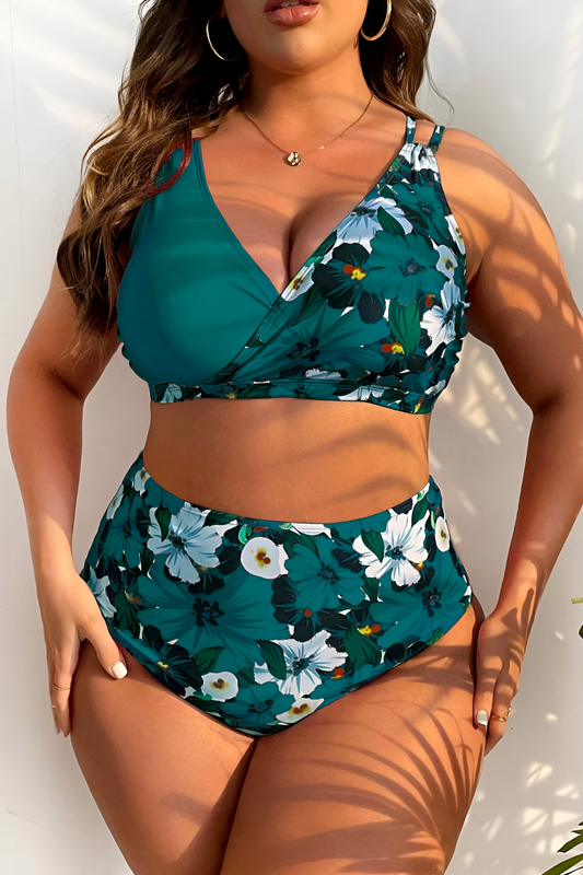 Nela™ | Dehnbarer Bauchweg-Bikini in Übergröße