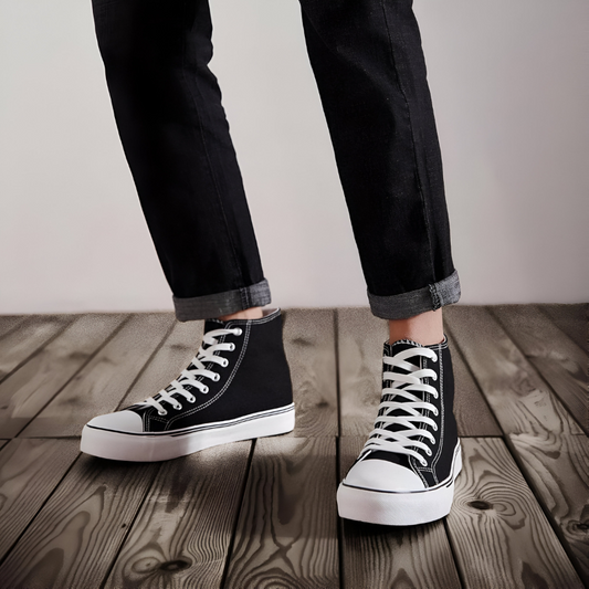 STRIDIA SNEAKERS | Orthopedische Hoge Sneakers met spijkerstof