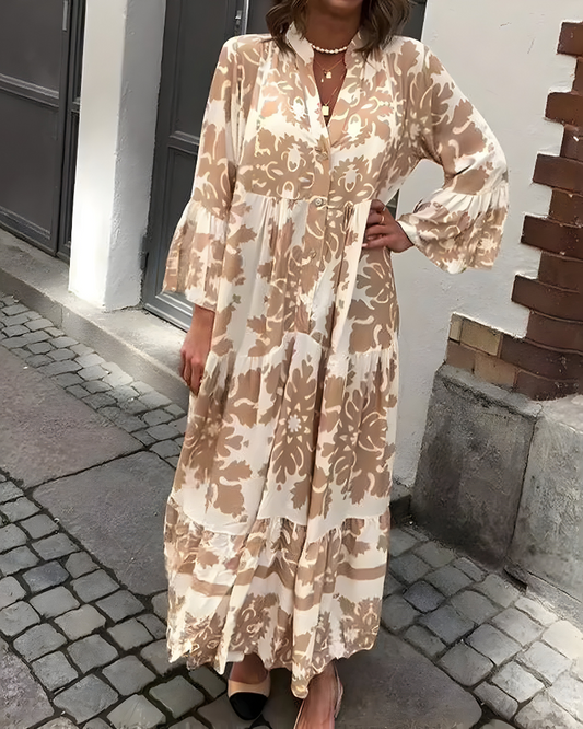 CLAIRELIA | Bloemen Maxi-jurk