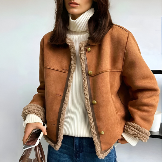 Rosemary™ | Mantel im Vintage-Stil mit Knöpfen