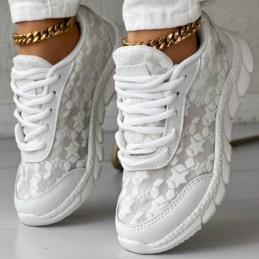 STRIDIA SNEAKERS | Luchtige Vetersneakers voor Wandelen