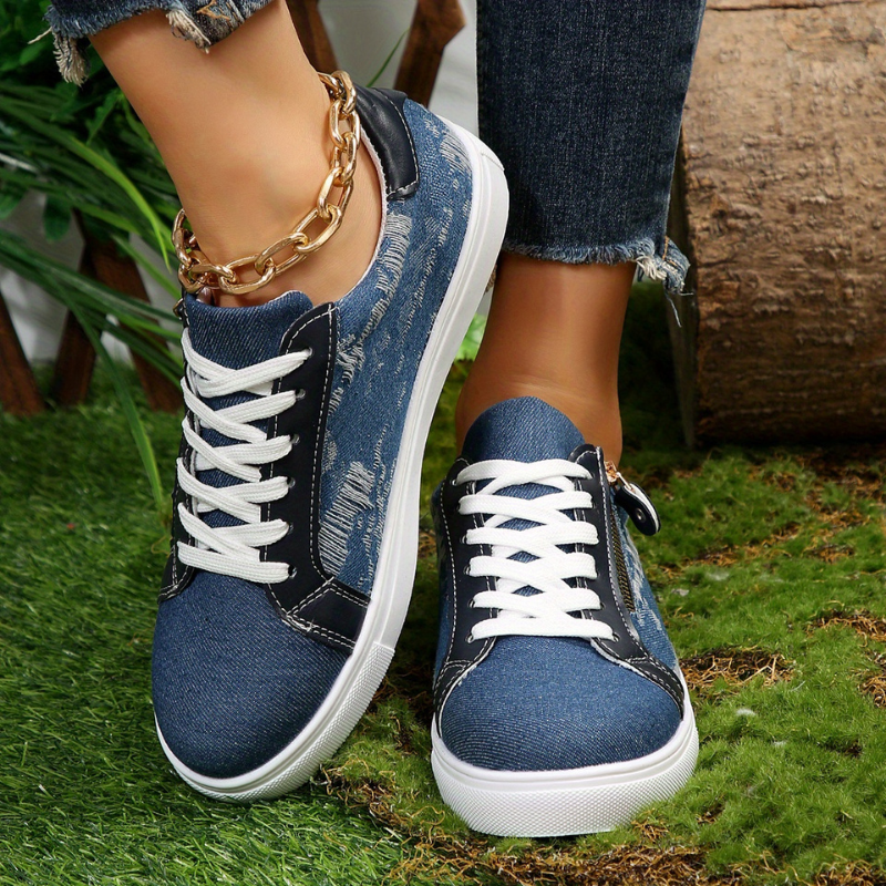 STRIDIA SNEAKERS | Orthopedische Schoenen met spijkerstof