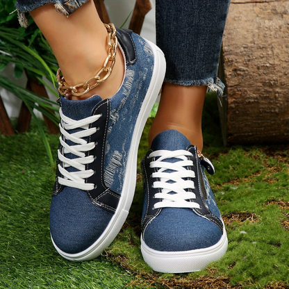 STRIDIA SNEAKERS | Orthopedische Schoenen met spijkerstof