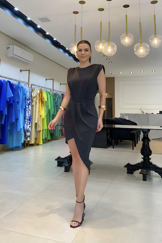 VEONA | Elegante Jurk met Zijsplit