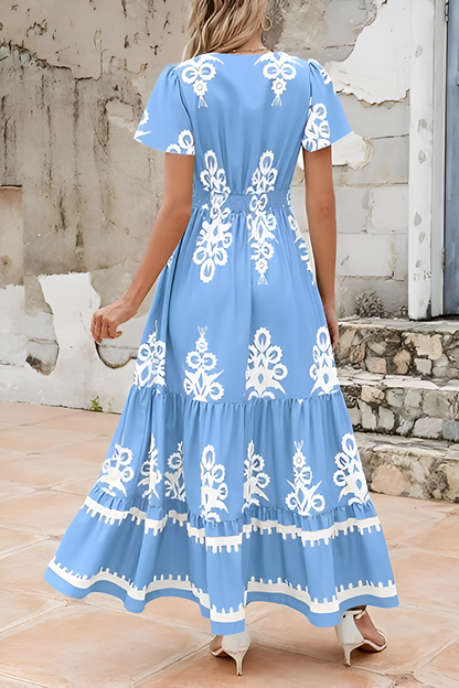 LIORA | Boho Mouwloze Maxijurk – Elegantie en Stijl voor Elke Gelegenheid