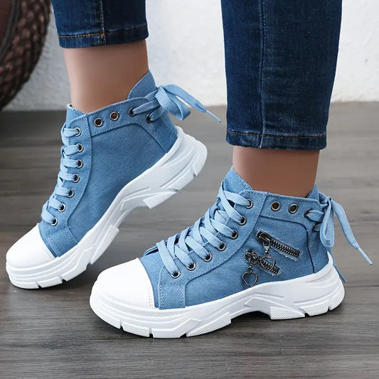 STRIDIA SNEAKERS | Casual Alledaagse Denim Sneakers
