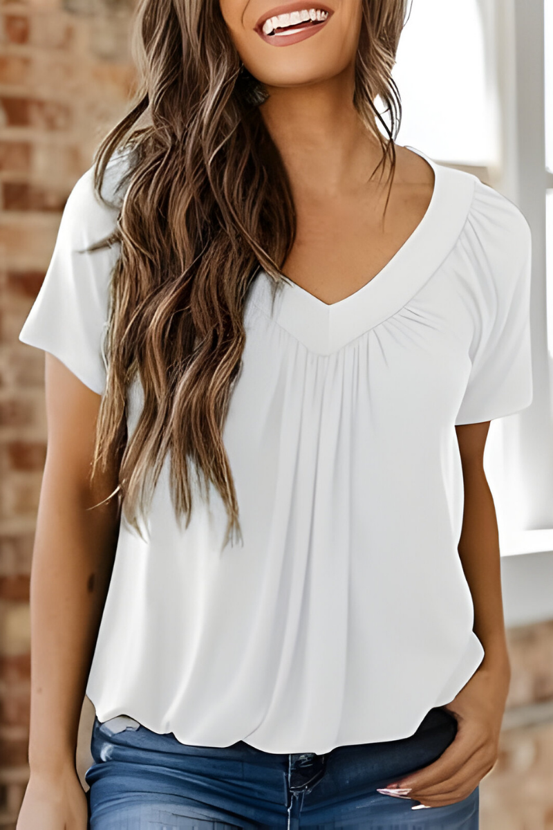 Nuvia RELAXTEE – T-shirt met ronde hals en vrouwelijke fit