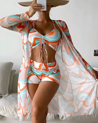 Liora™ | 3-in-1 Zomerset: Bikini & Stijlvolle Cover-Up