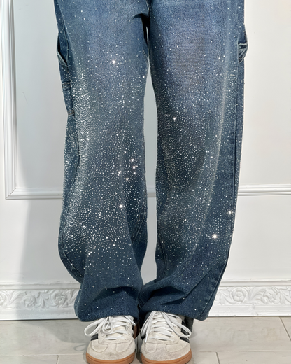 Denim Jeans met Sterrenstof