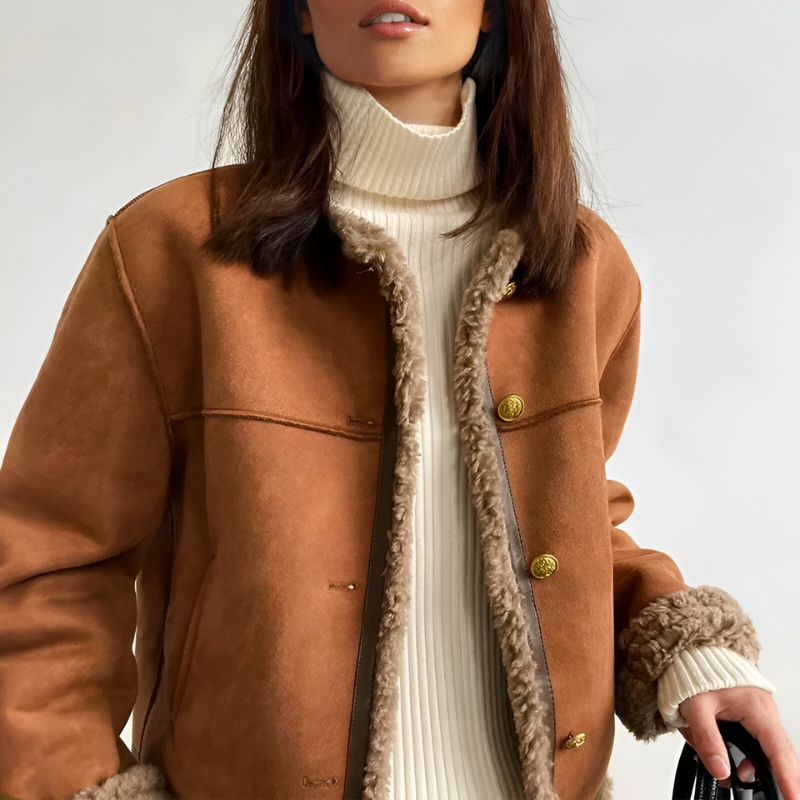 NIVIA | Jas met Knopen in Vintage-stijl