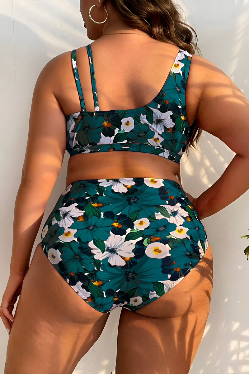 Nela™ | Dehnbarer Bauchweg-Bikini in Übergröße
