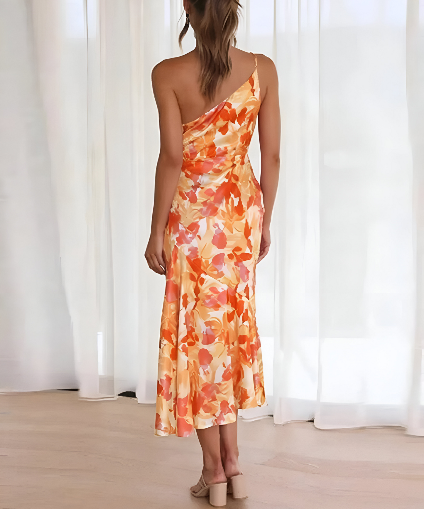 CLAIRELIA  | One-Shoulder Bloemenjurk
