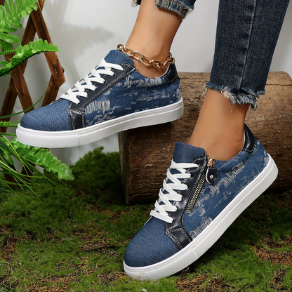 STRIDIA SNEAKERS | Orthopedische Schoenen met spijkerstof