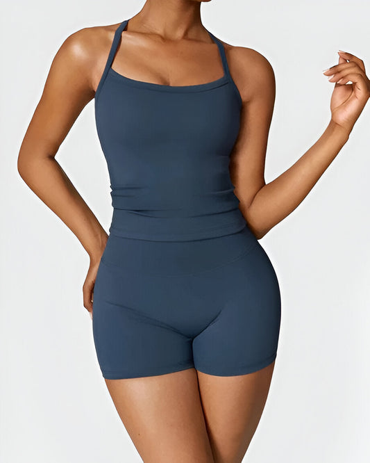 ELIN | Naadloze Pasvorm Shorts & Tank Set – Comfort en Stijl in Één Set