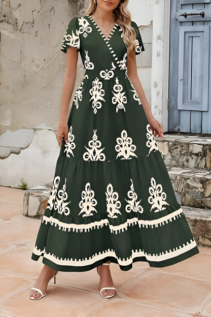 LIORA | Boho Mouwloze Maxijurk – Elegantie en Stijl voor Elke Gelegenheid