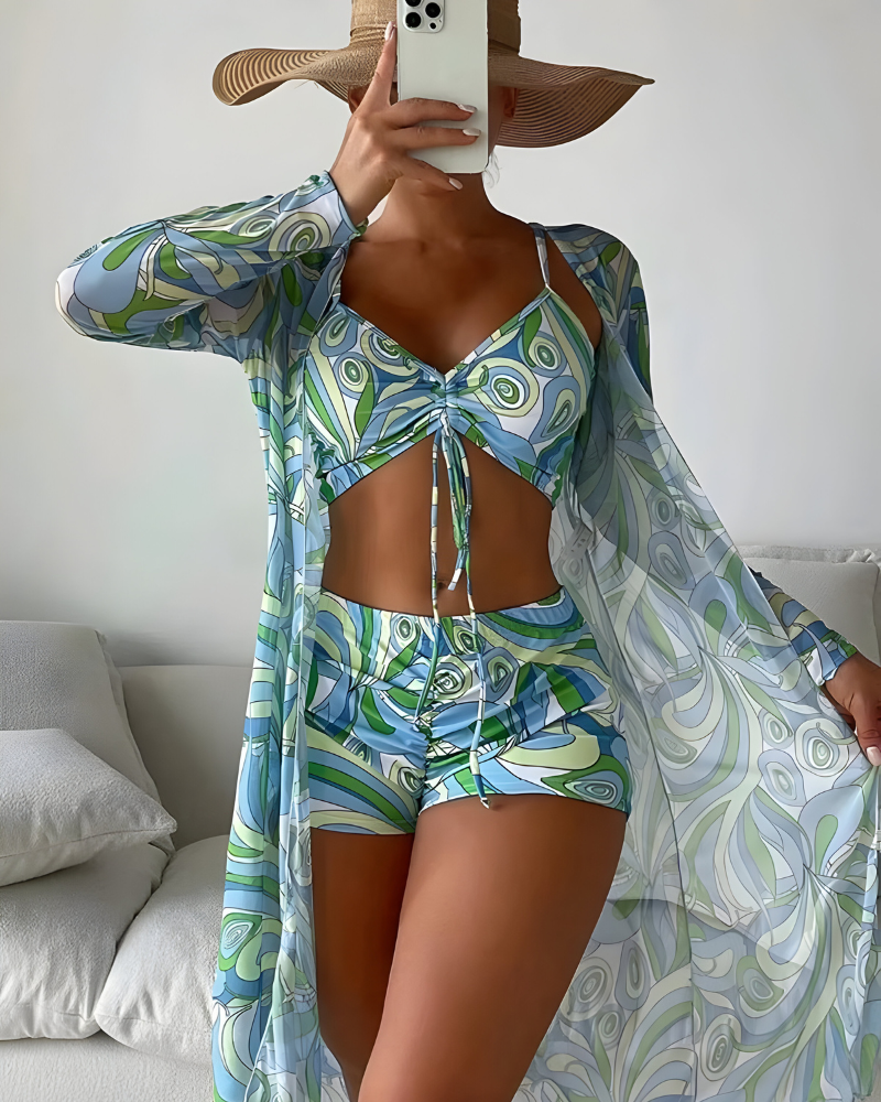 Liora™ | 3-in-1 Zomerset: Bikini & Stijlvolle Cover-Up