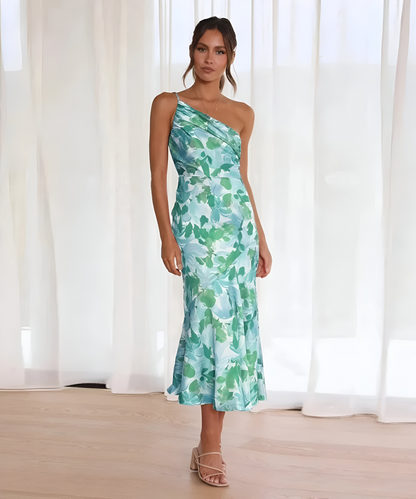 CLAIRELIA  | One-Shoulder Bloemenjurk
