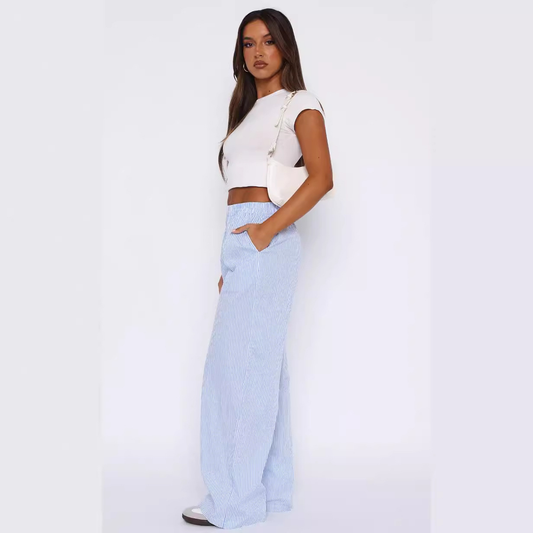 Comfortabele Gestreepte Broek