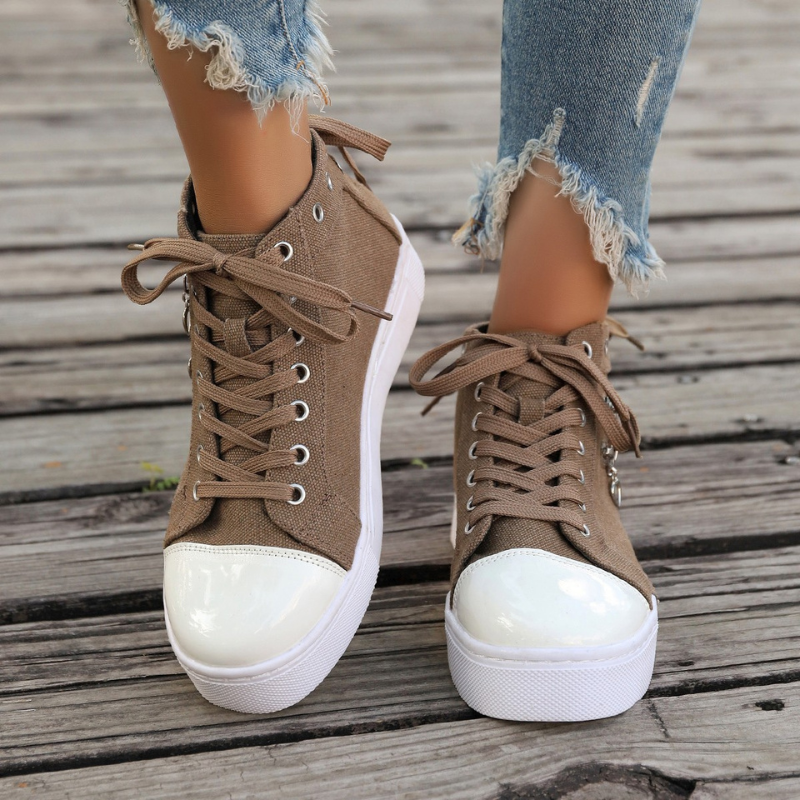 MAURICE | Orthopedische Hoge Sneakers met spijkerstof