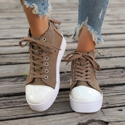 MAURICE | Orthopedische Hoge Sneakers met spijkerstof