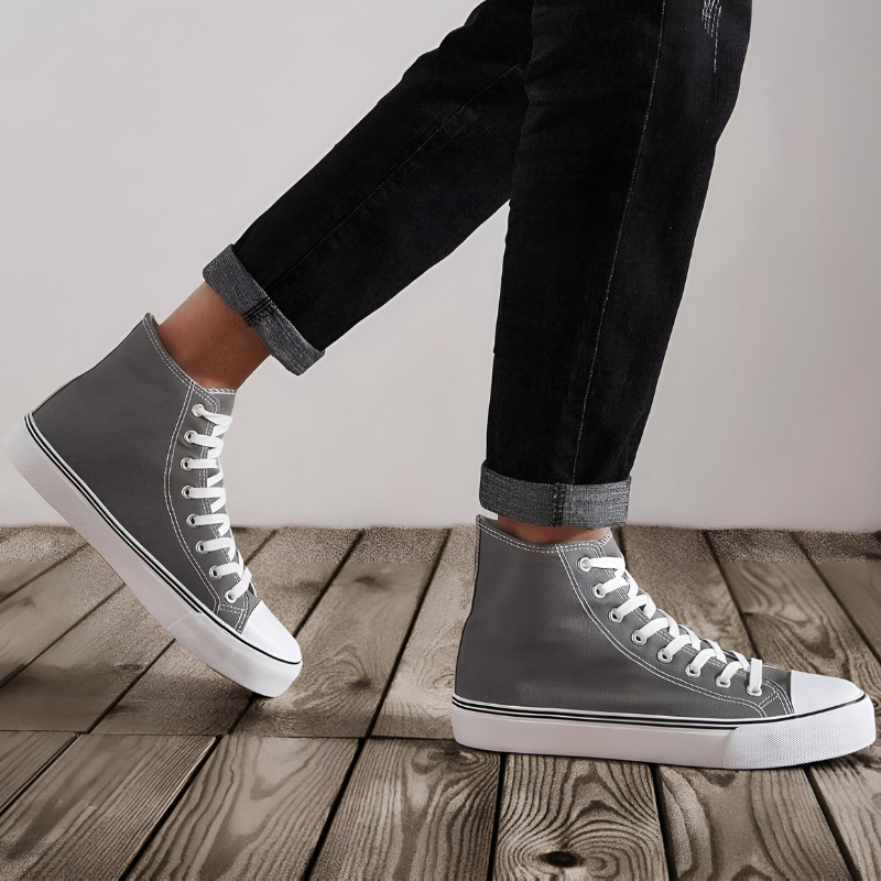 STRIDIA SNEAKERS | Orthopedische Hoge Sneakers met spijkerstof