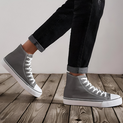 STRIDIA SNEAKERS | Orthopedische Hoge Sneakers met spijkerstof