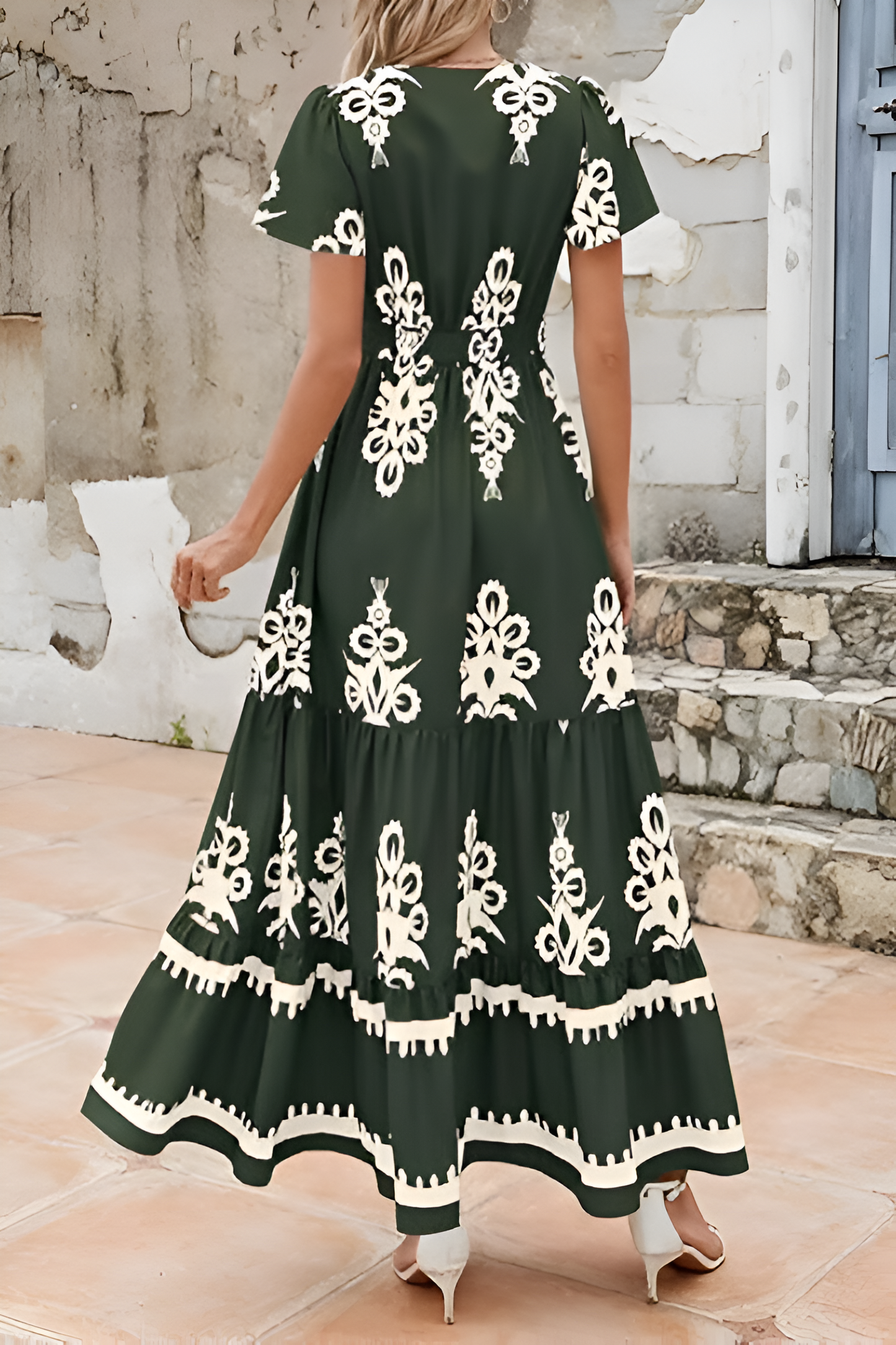 LIORA | Boho Mouwloze Maxijurk – Elegantie en Stijl voor Elke Gelegenheid