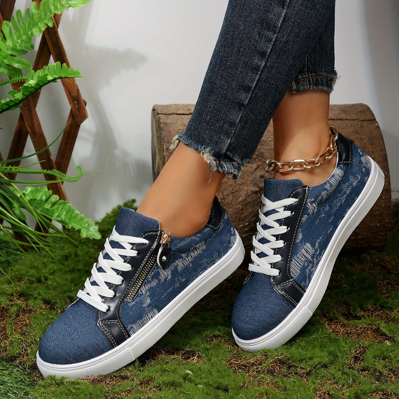 STRIDIA SNEAKERS | Orthopedische Schoenen met spijkerstof