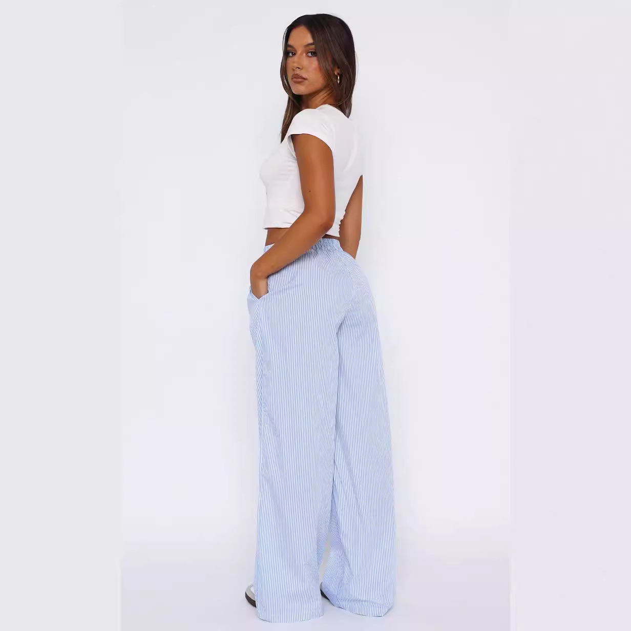 Comfortabele Gestreepte Broek