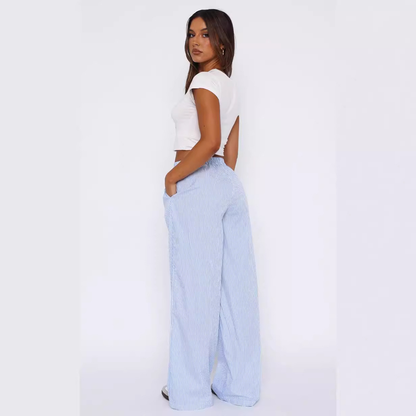 Comfortabele Gestreepte Broek
