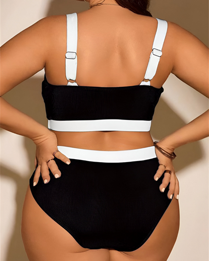 Lely™ | Dehnbarer Bauchweg-Bikini in Übergröße