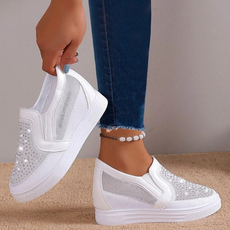 MAURICE | Modieuze Kristallen Sneakers voor Dames