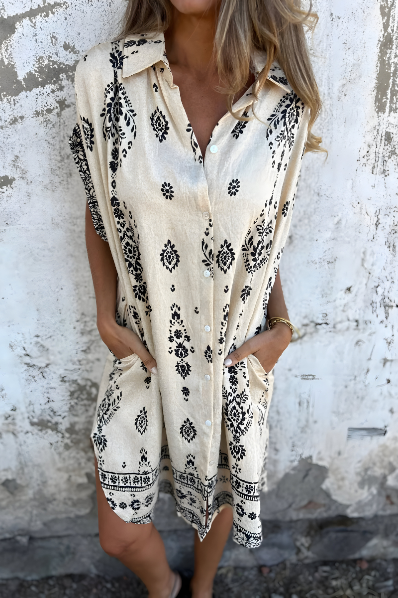 SÔL STUDIO Stijlvolle Boho Jurk – Romantisch & Elegant