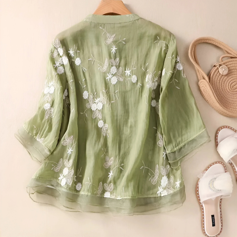 Islara WONDER | Top met Bloemenborduursel