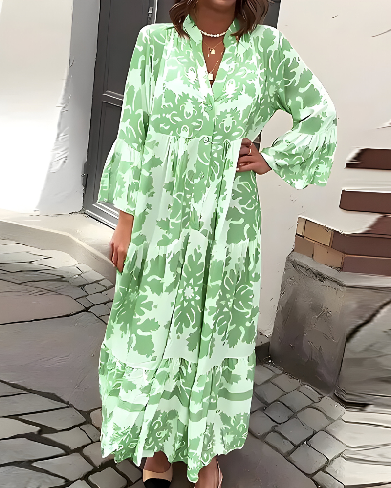 CLAIRELIA | Bloemen Maxi-jurk