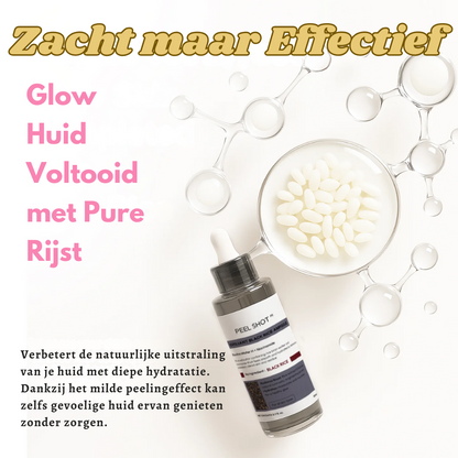 White & Black Rice Peel Shots – Verjongende Huidtransformatie