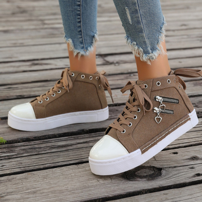 MAURICE | Orthopedische Hoge Sneakers met spijkerstof