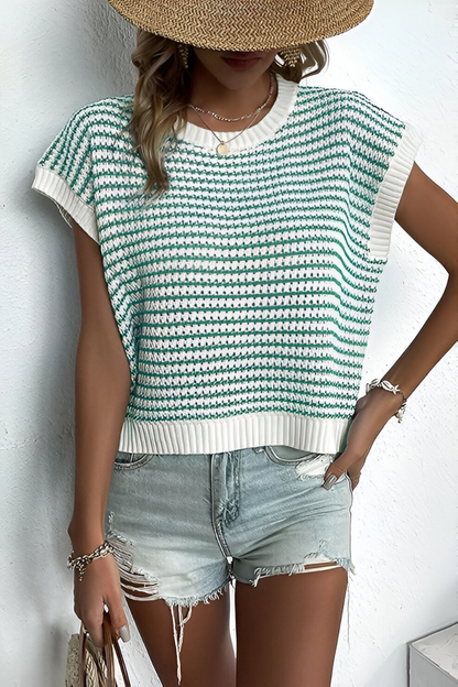 VIVEA KNIT SLEEVELESS – Gebreide Top