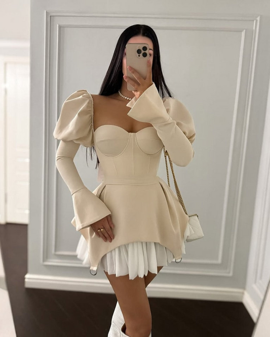 NIVIA | Chique Jurk met Pofmouwen