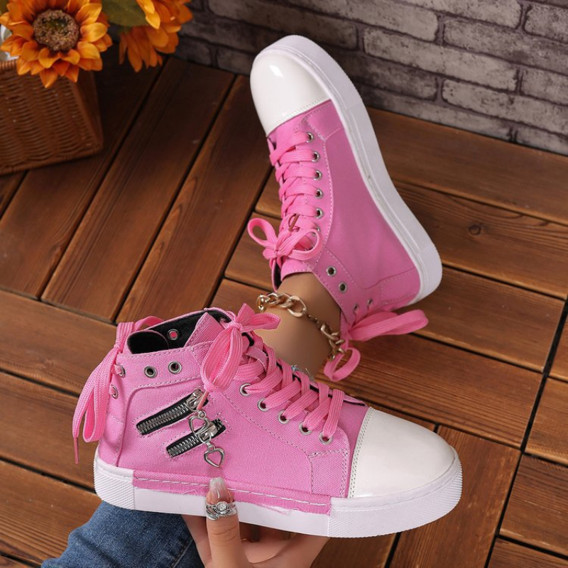 MAURICE | Orthopedische Hoge Sneakers met spijkerstof
