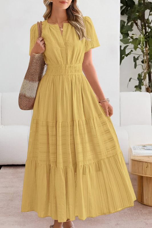 Islara BOHO FLOW – Zomerjurk met V-hals en zwierige pasvorm
