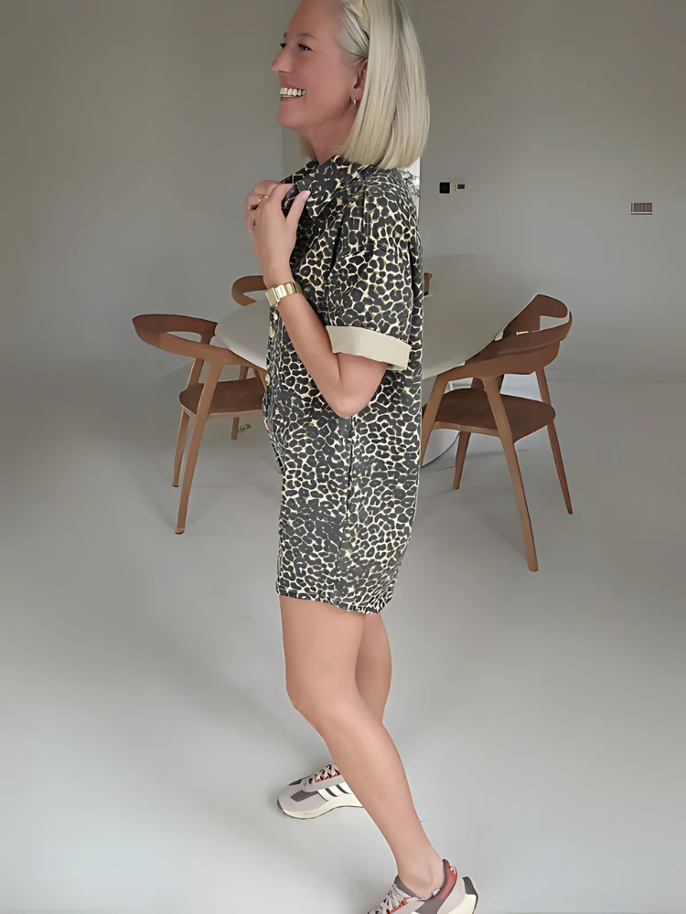 SÔL STUDIO | Mini Romper met Luipaardprint