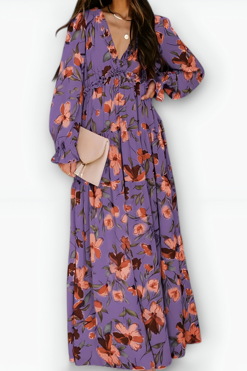 Marleen™ | Stilvolles Blumenkleid